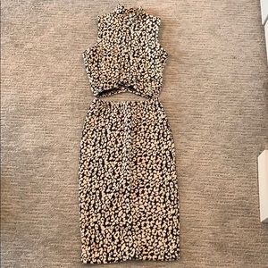 Blue & Ivory 2-Piece Set, Size Small